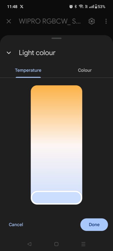 temperature colour