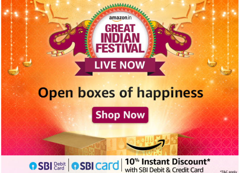 Amazon Great Indian Festival Live for All Promote now through Amazon Associates boobalanblogger gmail com Gmail