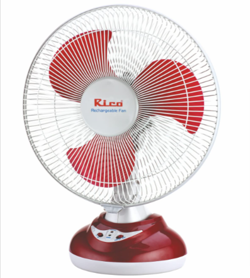 Buy Rico Rechargeable Battery Table Fan 12 inches White Online at Low Prices in India Amazon.in