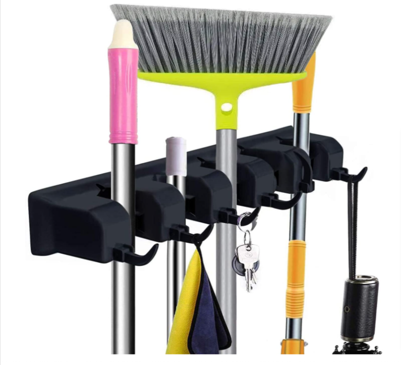 Zollyss Mop And Broom Holder Wall Mount Heavy Duty Broom Holder Wall Mounted Or Tool Organizer For