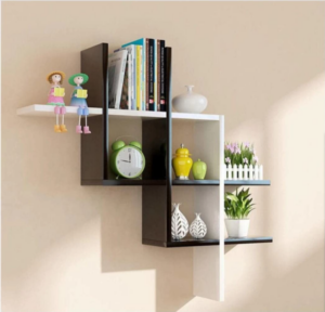 Shoper cart Wall Shelves for Living Room Stylish WoodenWall Mounted Book ShelfWall Shelf for Photo
