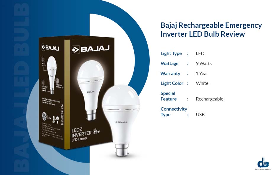 Bajaj Rechargeable Emergency Inverter LED Bulb Review