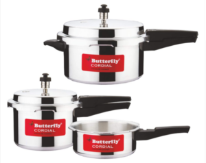 Buy Butterfly Cordial 2 L 3 L 5 L Non Induction Bottom Outer Lid Pressure Cooker Aluminium Silv