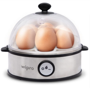Buy Wipro Vesta Electric Egg Boiler 360 Watts 3 Boiling Modes Stainless Steel Body and Heating Pl