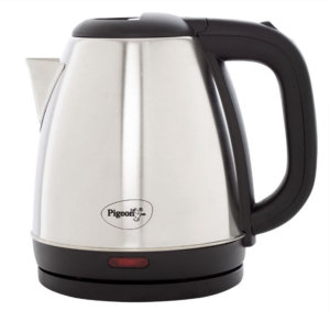 Pigeon Amaze Plus Electric Kettle 1.5 L Stainless Steel Body with Auto Shut off Feature Used for Bo