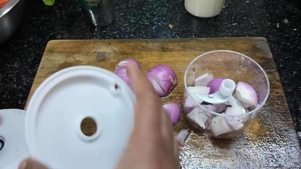 filling onions